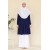 Qalam Blouse - Navy